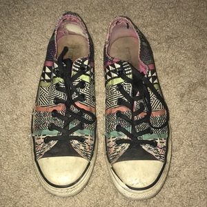 Worn converse sneakers